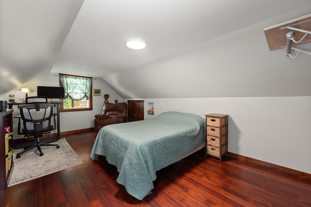 21 Redington Rd, Concord, NH 03301 - bedroom with wood finished floors and lofted ceiling