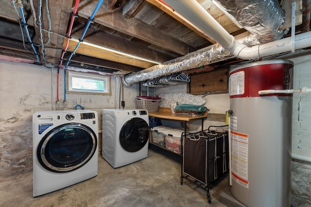 21 Redington Rd, Concord, NH 03301 - laundry room with gas water heater and washer and dryer