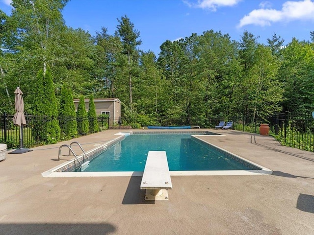 1 Dragonfly Way, Londonderry, NH 03053 - view of pool with a patio and a diving board