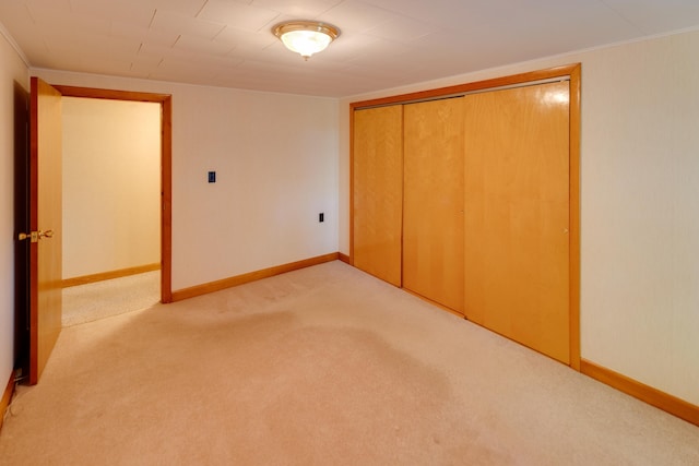 141 Manns Hill Rd, Littleton, NH 03561 - unfurnished bedroom with carpet flooring, a closet, and ornamental molding