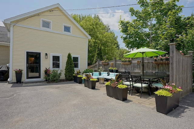 15 Arbor St # 1, Exeter, NH 03833 - view of patio / terrace featuring outdoor dining space and outdoor lounge area