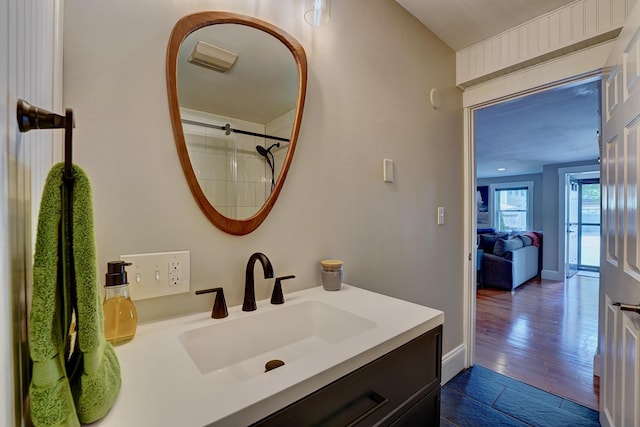 15 Arbor St # 1, Exeter, NH 03833 - full bathroom featuring vanity and a shower