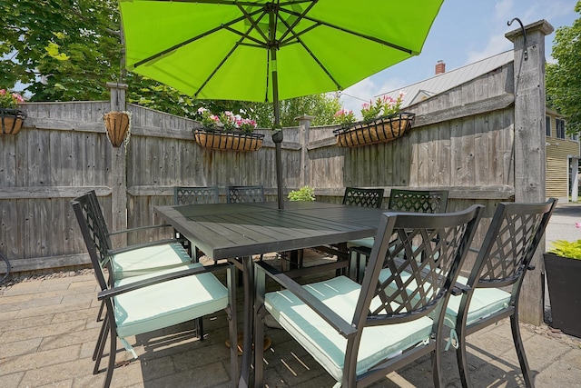 15 Arbor St # 1, Exeter, NH 03833 - view of patio / terrace with outdoor dining space