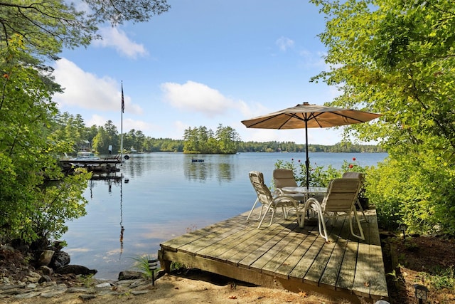 396 Mica Point Rd, Barrington, NH 03825 - dock area with a water view