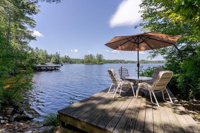 396 Mica Point Rd, Barrington, NH 03825 - dock with a water view