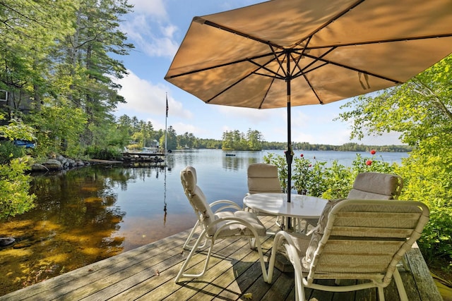 396 Mica Point Rd, Barrington, NH 03825 - dock area with a water view