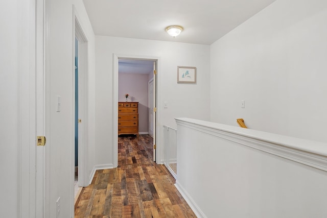 317 Old Concord Tpke Unit 1, Barrington, NH 03825 - corridor featuring an upstairs landing and wood finished floors