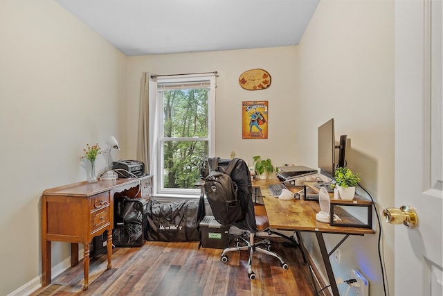 317 Old Concord Tpke Unit 1, Barrington, NH 03825 - office space with hardwood / wood-style flooring and baseboards
