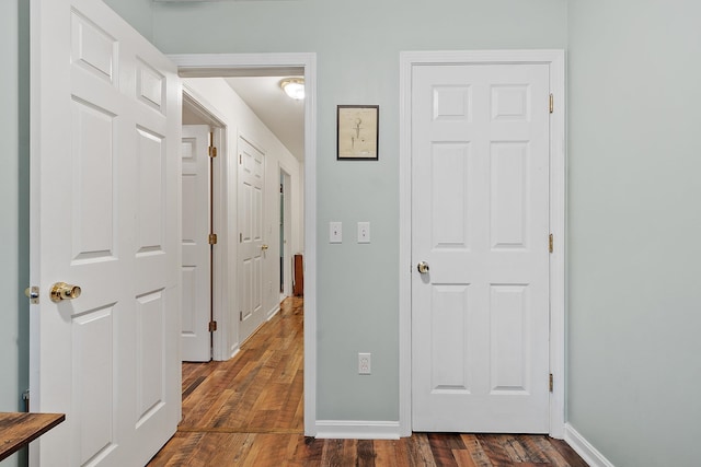 317 Old Concord Tpke Unit 1, Barrington, NH 03825 - hall featuring dark wood finished floors