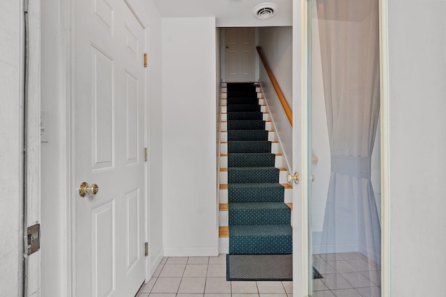 317 Old Concord Tpke Unit 1, Barrington, NH 03825 - stairway with tile patterned flooring and baseboards
