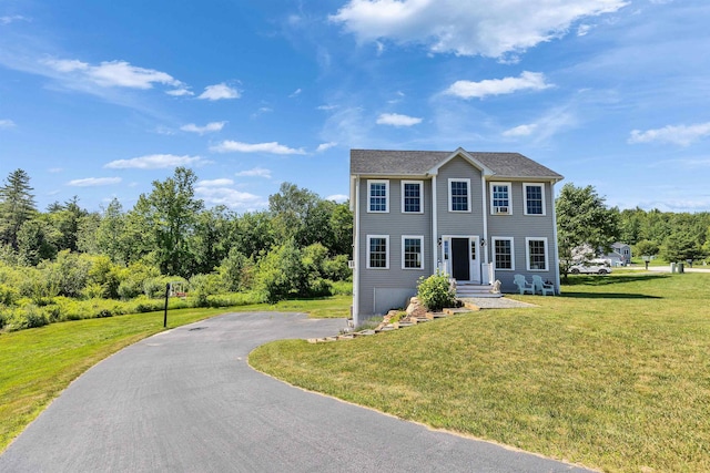 39 Windy Fields Ln, Jaffrey, NH 03452 - colonial house featuring asphalt driveway and a front lawn