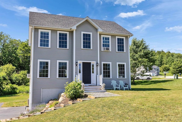 39 Windy Fields Ln, Jaffrey, NH 03452 - view of front of house featuring a front lawn