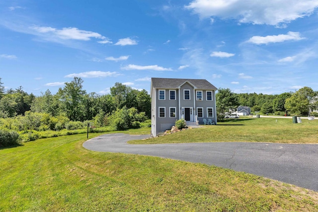 39 Windy Fields Ln, Jaffrey, NH 03452 - colonial-style house featuring a front yard and driveway