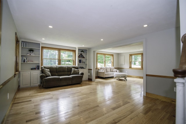153 N Rd, Brentwood, NH 03833 - living room with recessed lighting and light wood-style floors