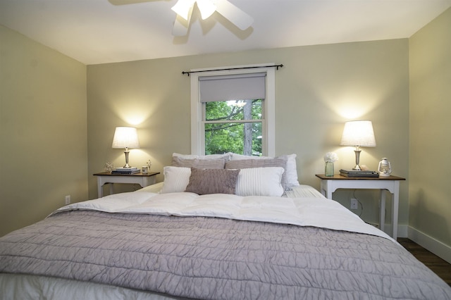 153 N Rd, Brentwood, NH 03833 - bedroom featuring wood finished floors and a ceiling fan