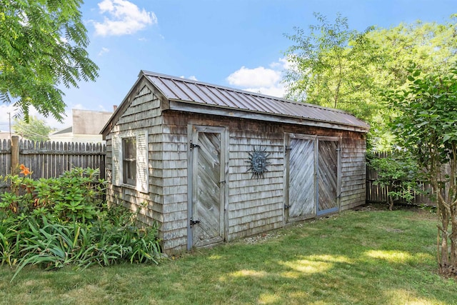 24B Grand Ave, Nashua, NH 03060 - view of shed featuring a fenced backyard
