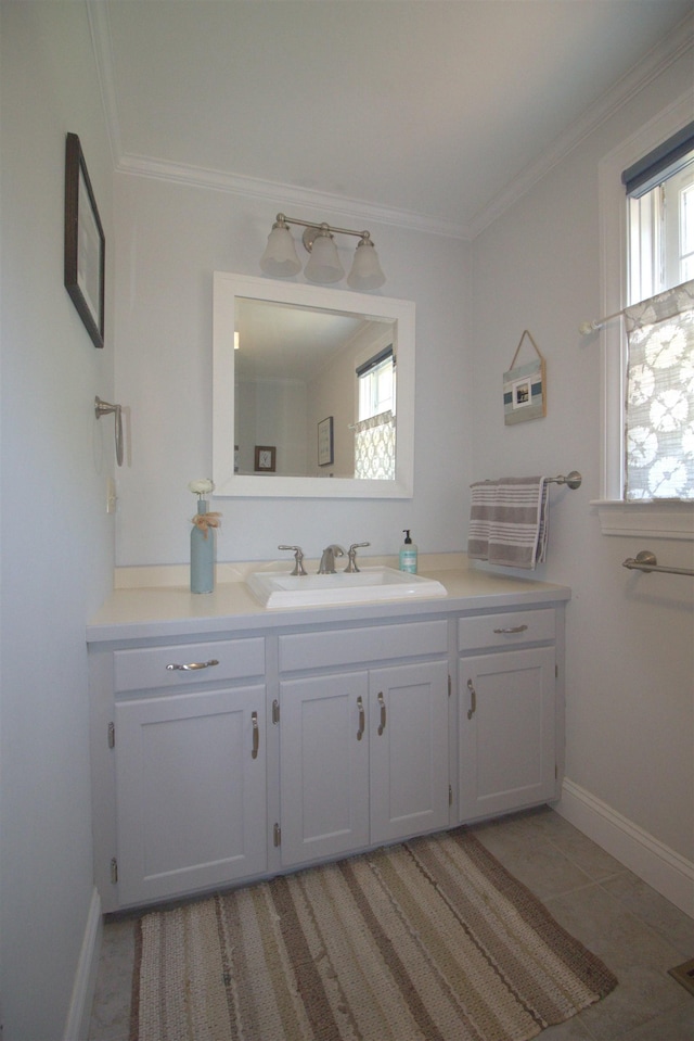7 Minuteman Ln Unit 7, Exeter, NH 03833 - bathroom with vanity and crown molding