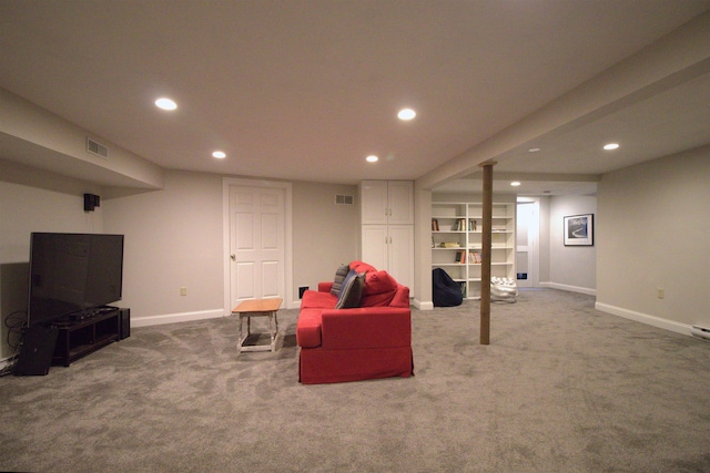 7 Minuteman Ln Unit 7, Exeter, NH 03833 - living room featuring recessed lighting and carpet