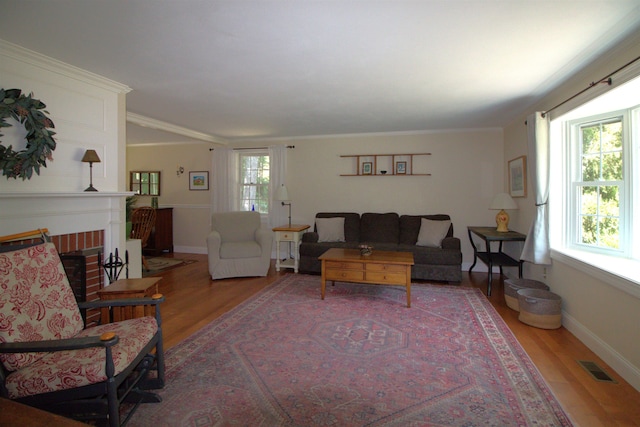 7 Minuteman Ln Unit 7, Exeter, NH 03833 - living room with wood finished floors and a fireplace