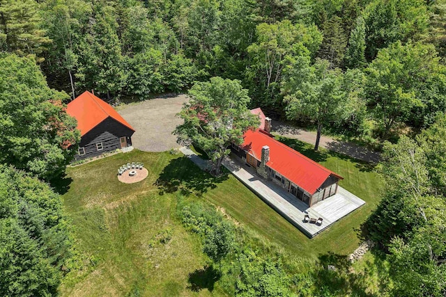 83 Towle Rd, Jackson, NH 03846 - view from above of property with a forest