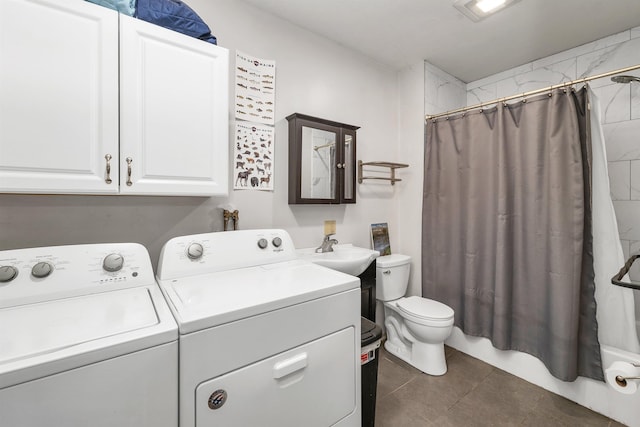 83 Towle Rd, Jackson, NH 03846 - laundry area featuring independent washer and dryer and dark tile patterned flooring