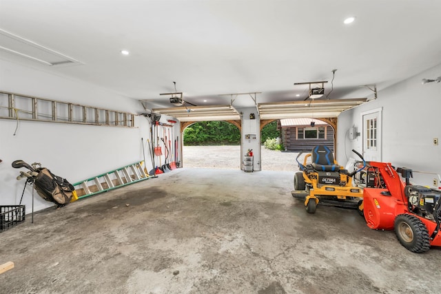 83 Towle Rd, Jackson, NH 03846 - garage featuring a garage door opener and recessed lighting