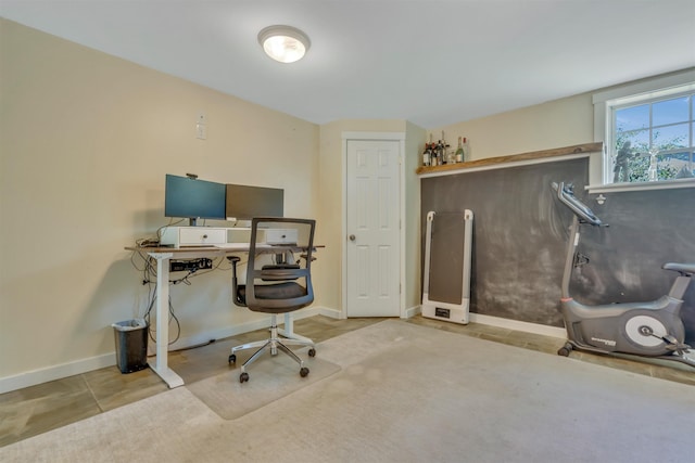 15 Winslow Dr, Somersworth, NH 03878 - tiled office with baseboards