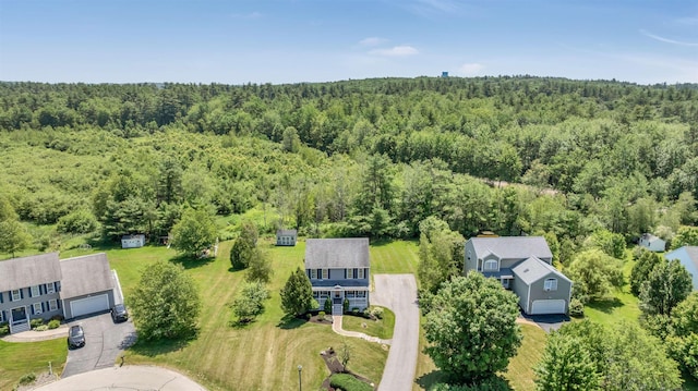 15 Winslow Dr, Somersworth, NH 03878 - bird's eye view of a heavily wooded area