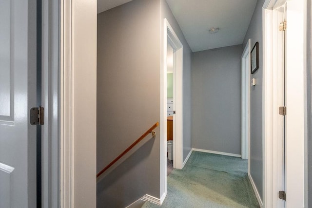 6 Lacy Ln, Nashua, NH 03062 - hallway with carpet and an upstairs landing