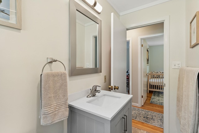 41 Foster Rd, Essex, VT 05452 - bathroom with vanity and wood finished floors