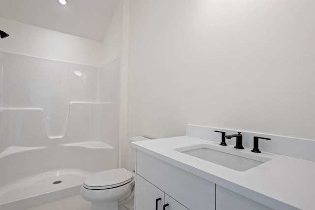 74 Scenic View Rd, Ashland, NH 03217 - bathroom with vanity and a shower