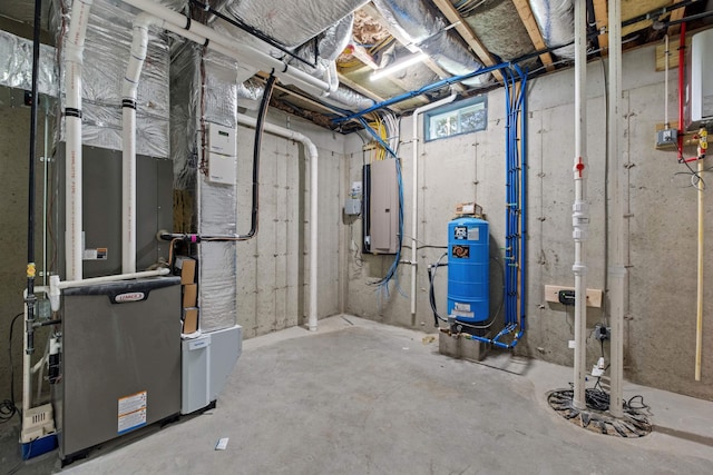 74 Scenic View Rd, Ashland, NH 03217 - basement with electric panel and a water pressure tank