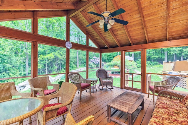 21 Winter Dr, Hooksett, NH 03106 - sunroom with a ceiling fan