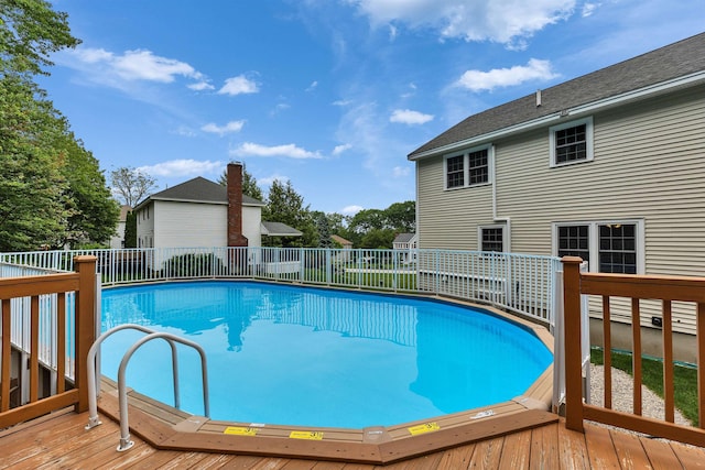 21 Winter Dr, Hooksett, NH 03106 - view of pool featuring a wooden deck
