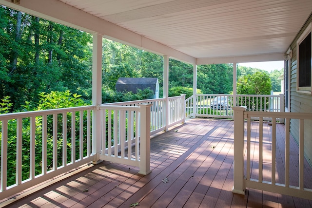 144 Packers Falls Rd, Durham, NH 03824 - view of wooden deck