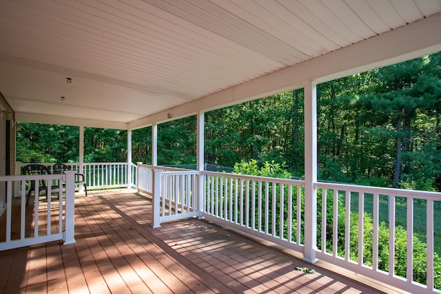 144 Packers Falls Rd, Durham, NH 03824 - view of wooden deck