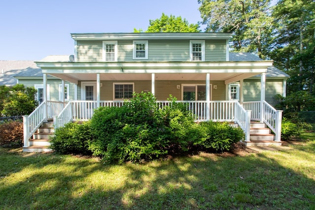 144 Packers Falls Rd, Durham, NH 03824 - country-style home featuring a porch and a front lawn