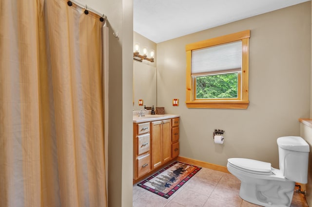 53 Ammonoosuc Dr, Bartlett, NH 03812 - bathroom with vanity, tile patterned floors, and curtained shower