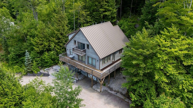 53 Ammonoosuc Dr, Bartlett, NH 03812 - view of subject property with a heavily wooded area