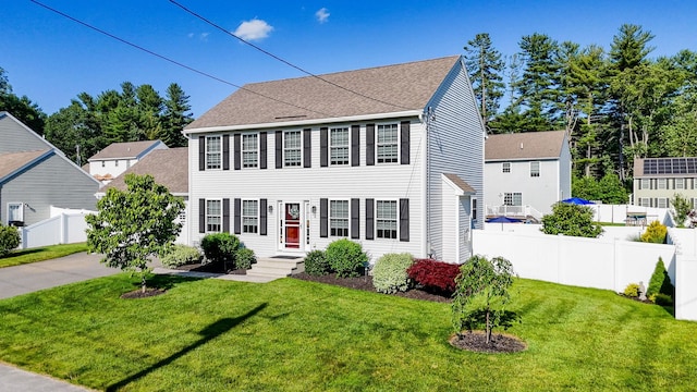 4 Chestnut St, Hudson, NH 03051 - colonial inspired home featuring a shingled roof