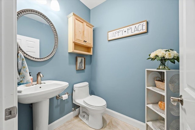 23 Surrey Ln, Laconia, NH 03246 - half bathroom featuring baseboards and tile patterned flooring
