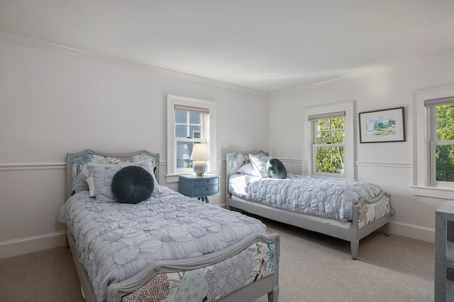 45 Atlantic Ave, North Hampton, NH 03862 - bedroom with multiple windows, carpet flooring, and crown molding