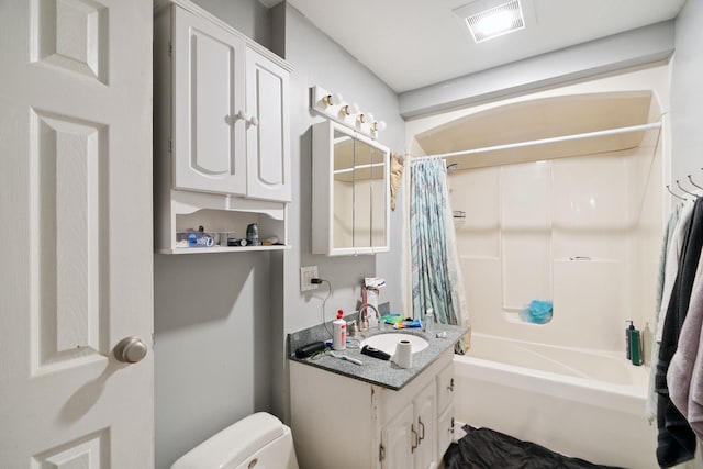 16 Brierbrook Ln, Springfield, VT 05156 - full bathroom with vanity and shower / tub combo with curtain