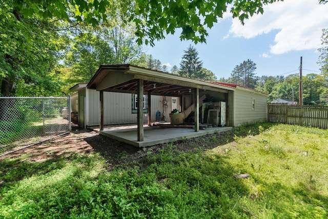 16 Brierbrook Ln, Springfield, VT 05156 - fenced backyard featuring a patio area