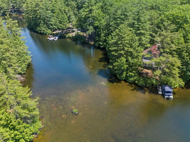 73 Lost Ln, Deering, NH 03244 - aerial view of a heavily wooded area and a nearby body of water