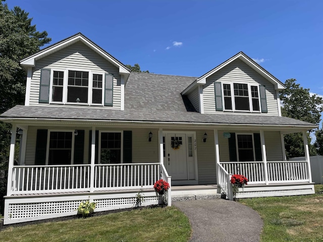 207 Long Pond Rd, Danville, NH 03819 - farmhouse-style home featuring a porch and a shingled roof