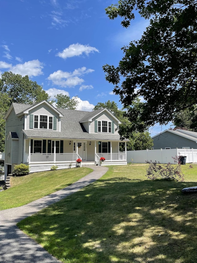 207 Long Pond Rd, Danville, NH 03819 - view of front facade with covered porch and roof with shingles