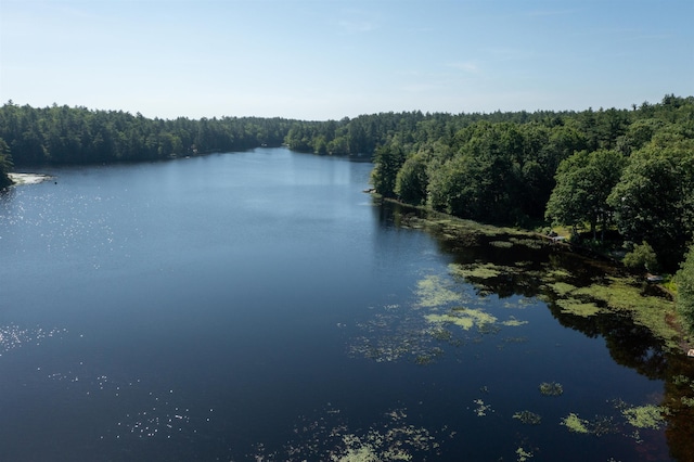 207 Long Pond Rd, Danville, NH 03819 - water view featuring a heavily wooded area