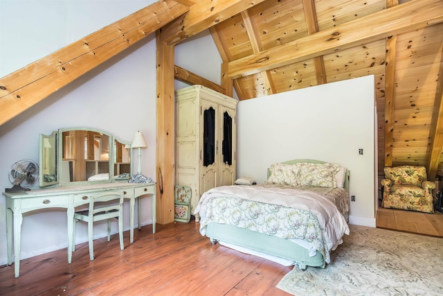 371 W Tinmouth Rd, Pawlet, VT 05761 - bedroom with wood ceiling and wood-type flooring