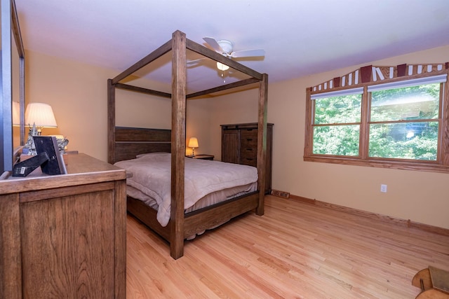 4B Pine Isle Dr Unit B, Derry, NH 03038 - bedroom featuring light wood finished floors and a ceiling fan